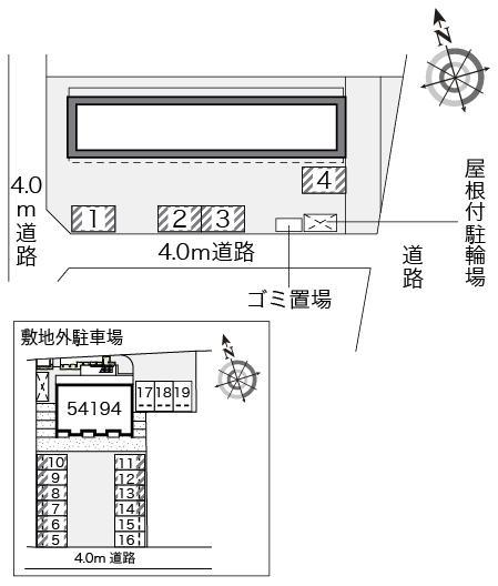北斗(13381)の駐車配置図
