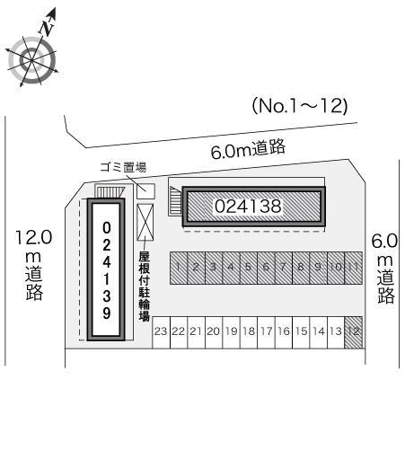 Ｗ　Ｓ　Ａ(24138)の駐車配置図