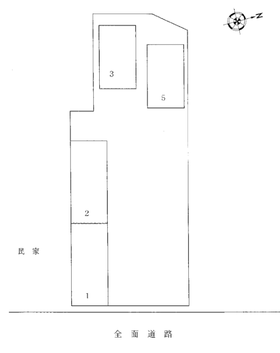中央通り長沢パーキングの駐車配置図