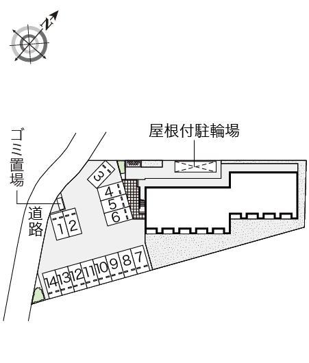 クレール(54526)の駐車配置図