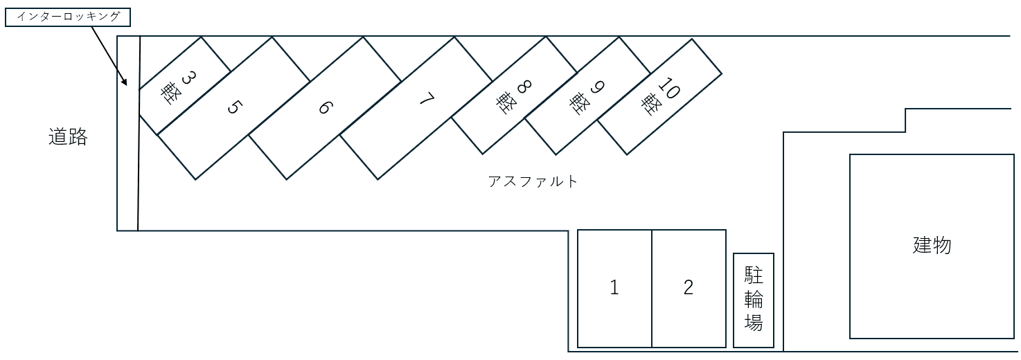 藤ノ木ガレージの駐車配置図