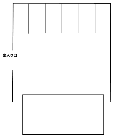 保坂貸駐車場の駐車配置図