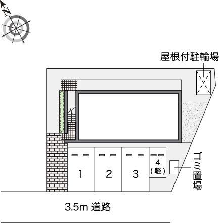 コーポ横尾(46879)の駐車配置図