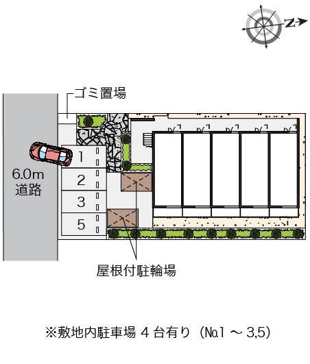 クレイノプランドール桜ヶ丘(57983)の駐車配置図