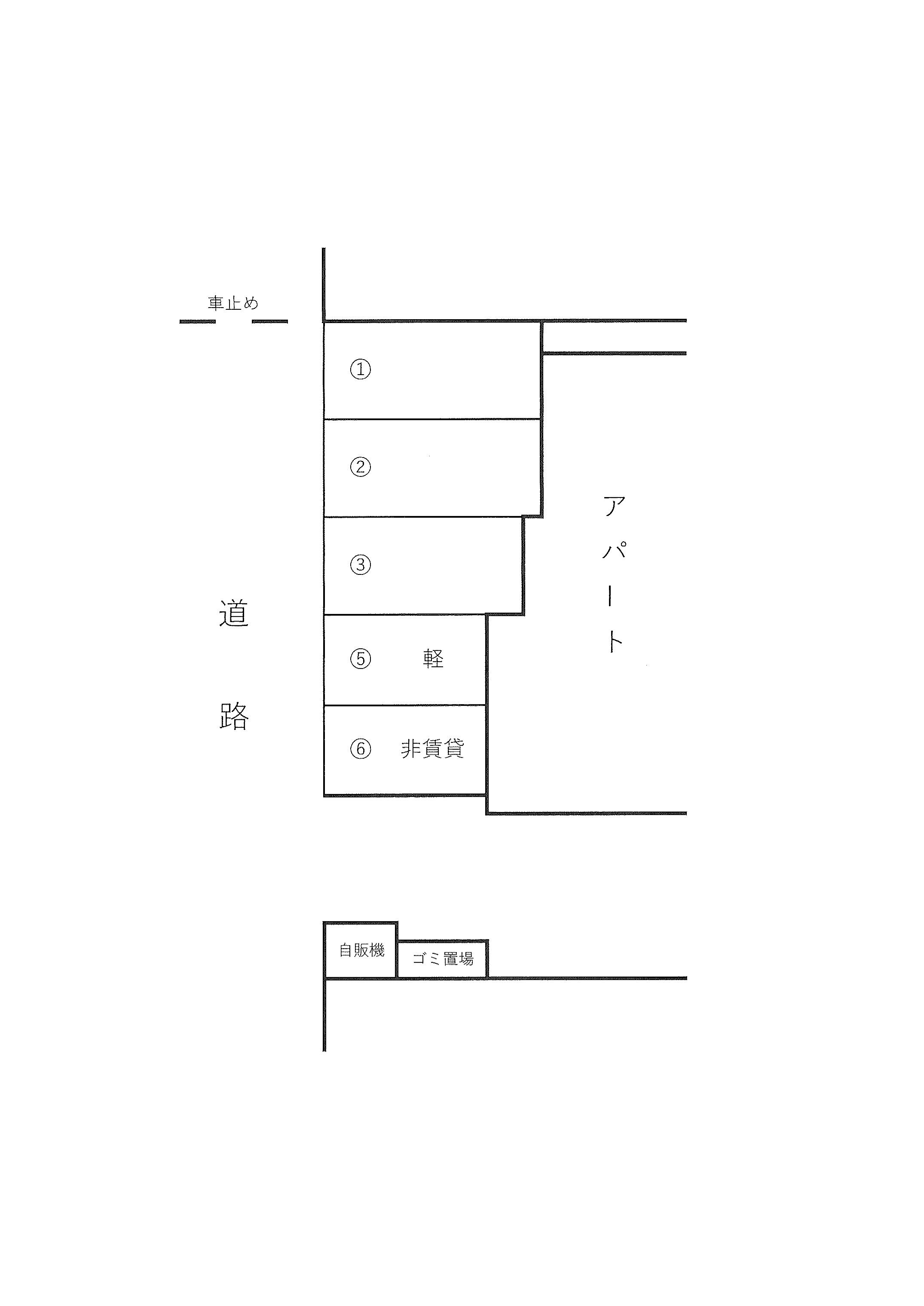 moi真砂駐車場の駐車配置図