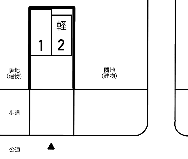 ザ・パーク緑3丁目の駐車配置図