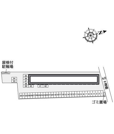 陽光　茂原１(39312)の駐車配置図