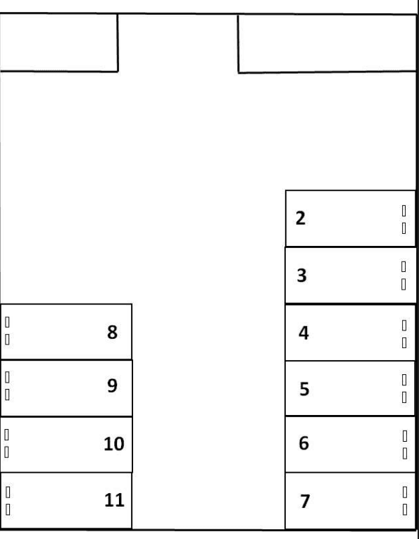パーキングＨＩＲＡＮＯの駐車配置図