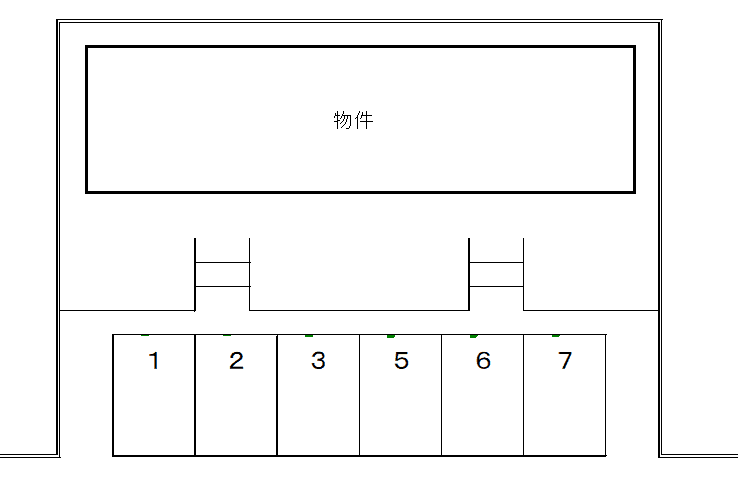 ハイム羽鳥駐車場の駐車配置図