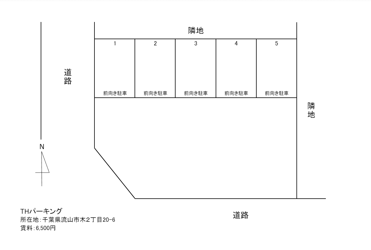 THパーキングの駐車配置図
