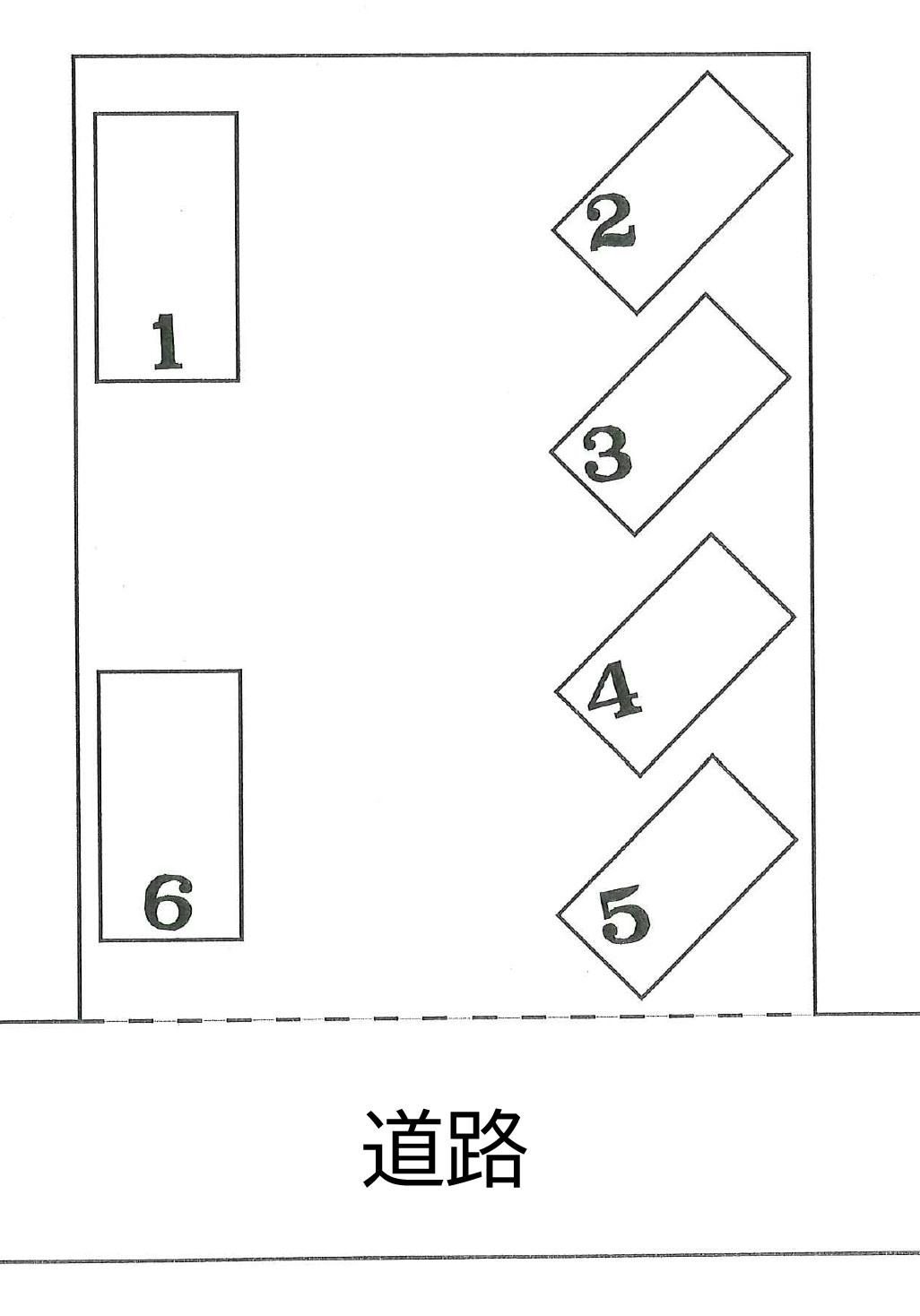 浜松市中央区北島町16駐車場の駐車配置図