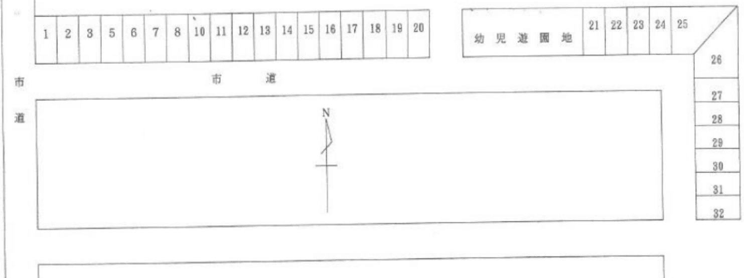 昭栄町モータープールの駐車配置図