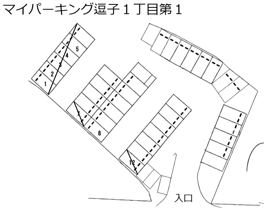 マイパーキング逗子１丁目第１の駐車配置図