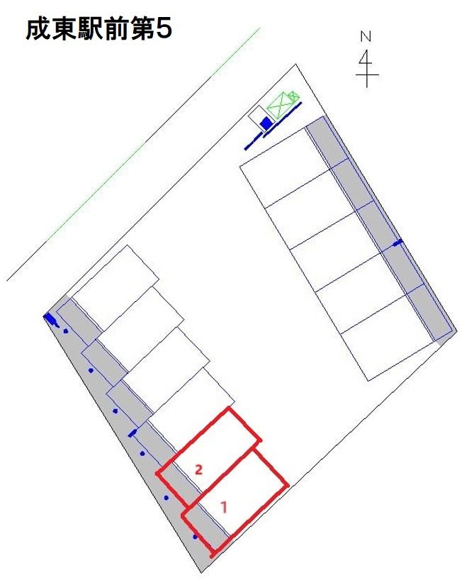 成東駅前第５の駐車配置図