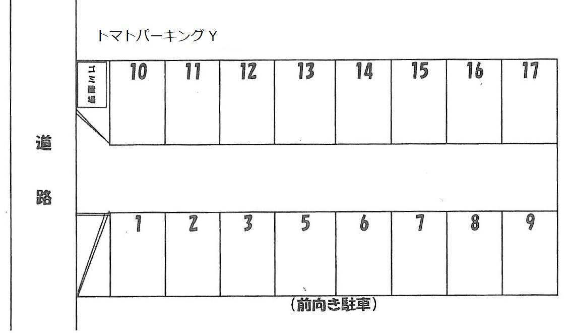 トマトパーキングの駐車配置図