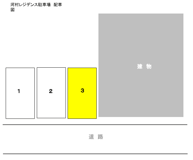 河村ﾚｼﾞﾃﾞﾝｽの駐車配置図