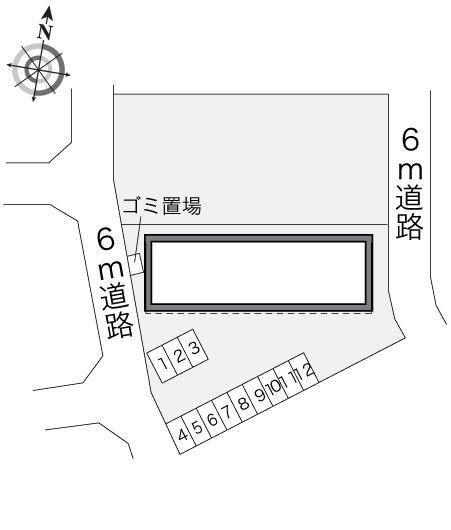やなせ(14142)の駐車配置図