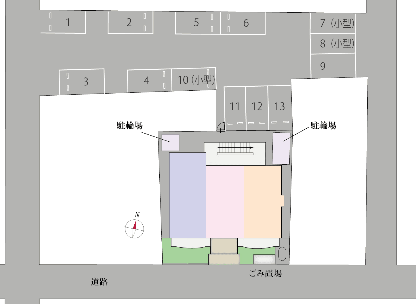 ベルフォート湘南の駐車配置図