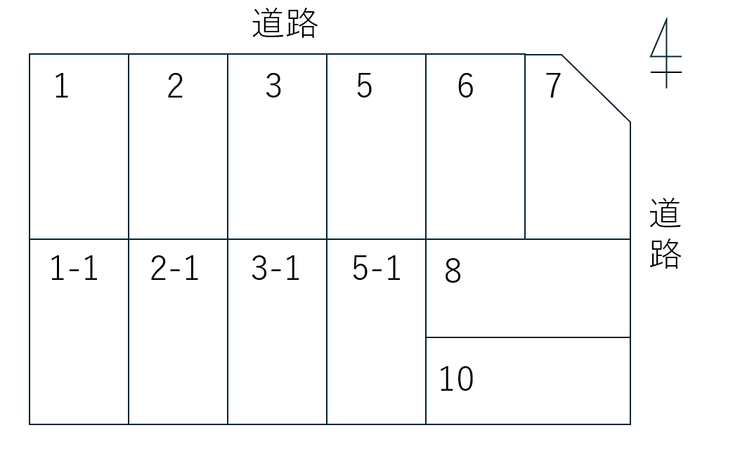 062大塩町２丁目の駐車配置図