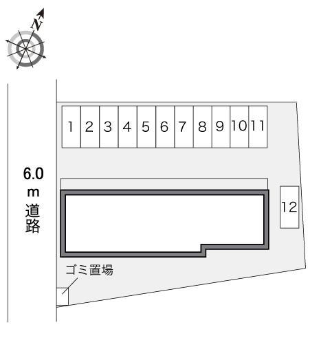 グリーンプレイス(22008)の駐車配置図