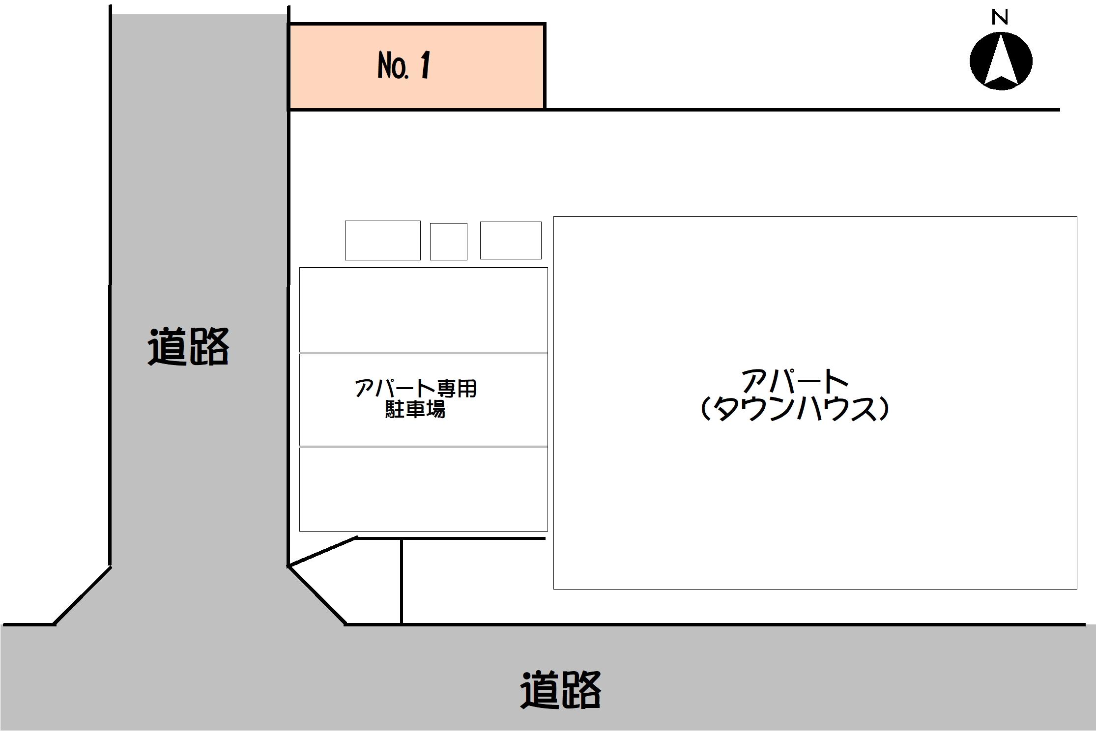 塩澤丸山駐車場の駐車配置図