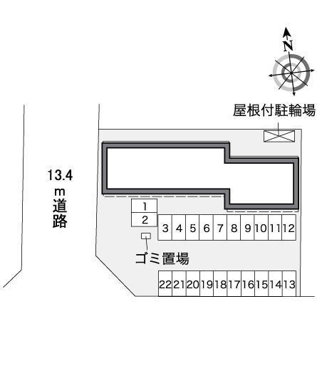 九日市(36206)の駐車配置図