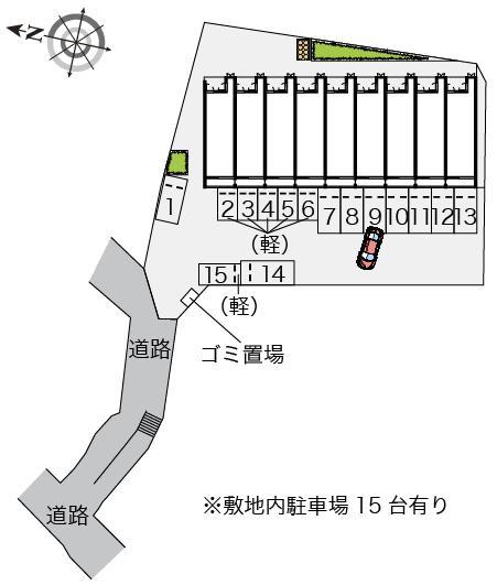 クレイノカーサＧＯＹＡⅢ(56409)の駐車配置図