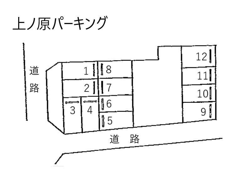 上ノ原パーキングの駐車配置図