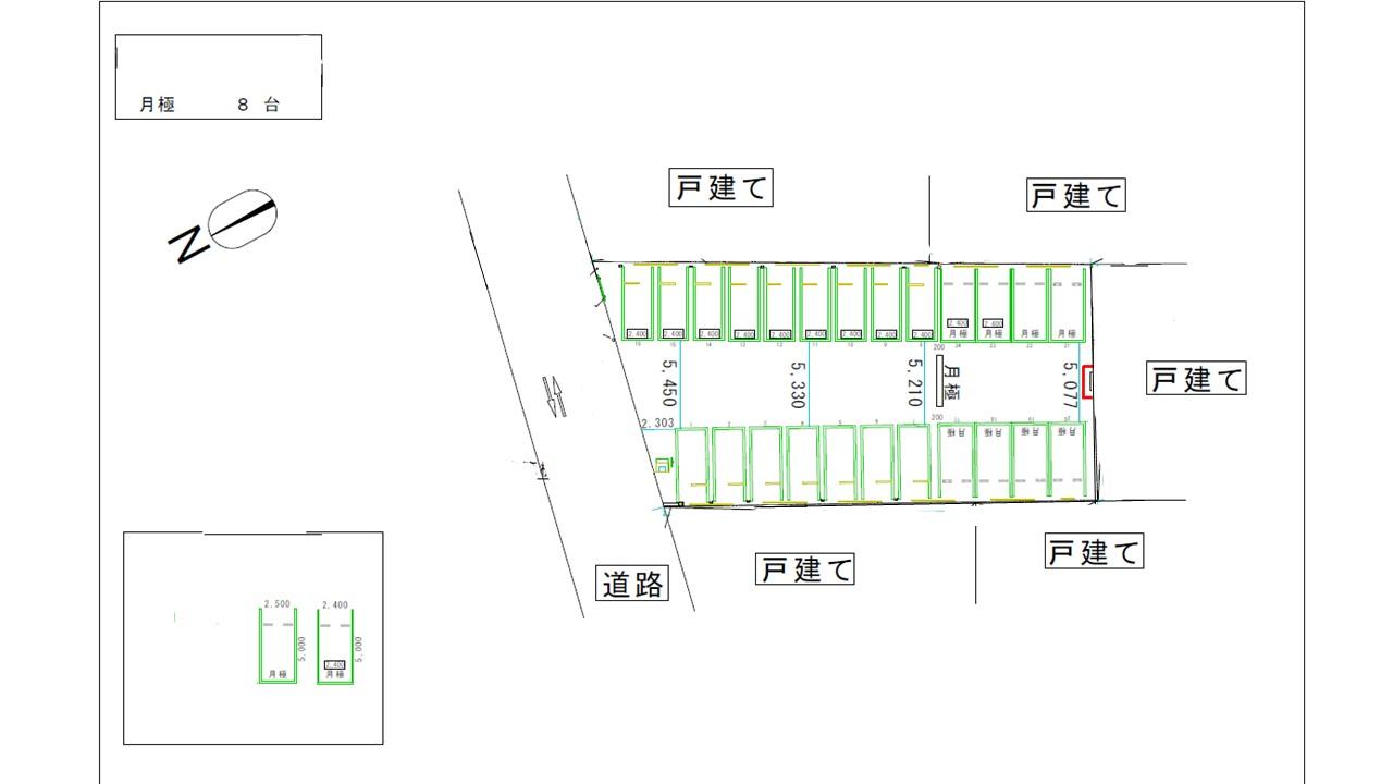 D-パーキング千里山西4丁目第1の駐車配置図
