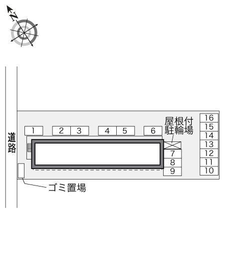 ウイステリア(24501)の駐車配置図