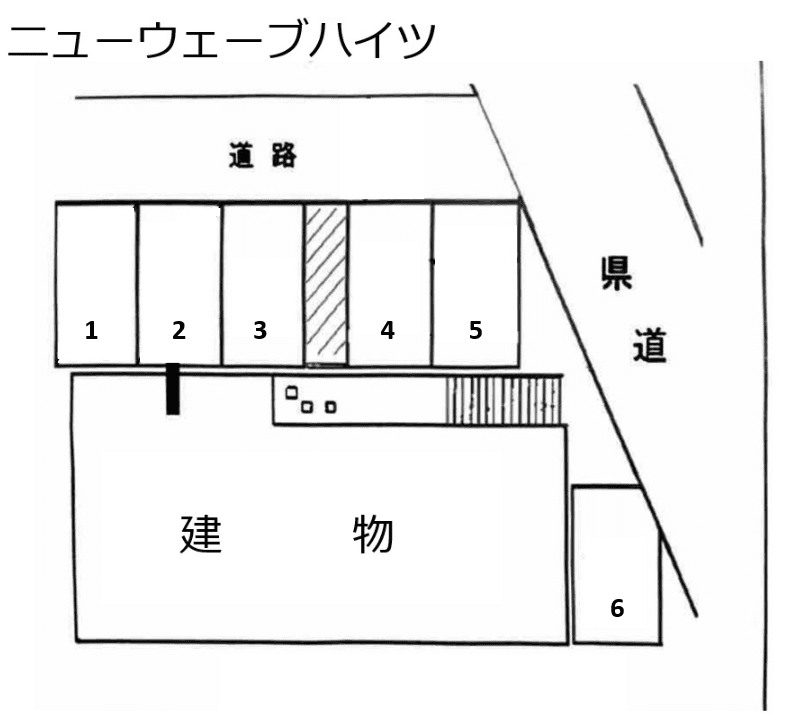 ニューウェーブハイツの駐車配置図