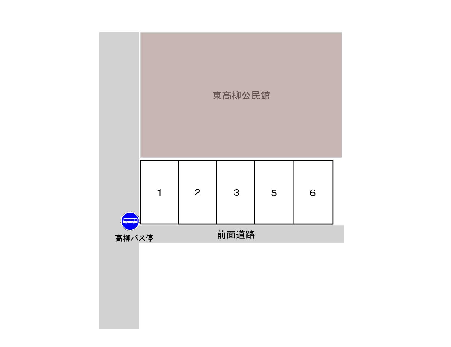 TSモータープール高柳第2の駐車配置図