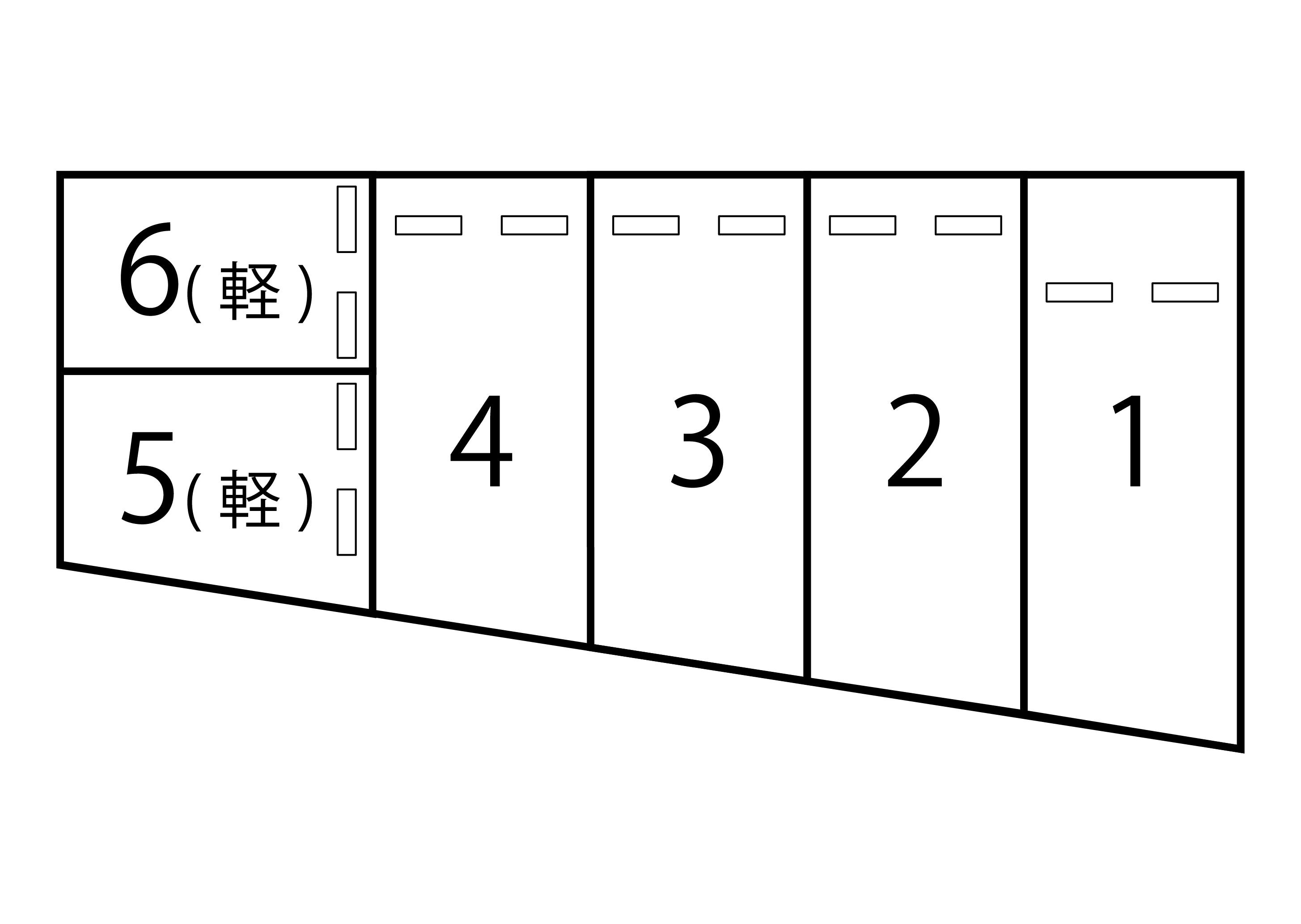 PD田町2丁目28-9駐車場の駐車配置図