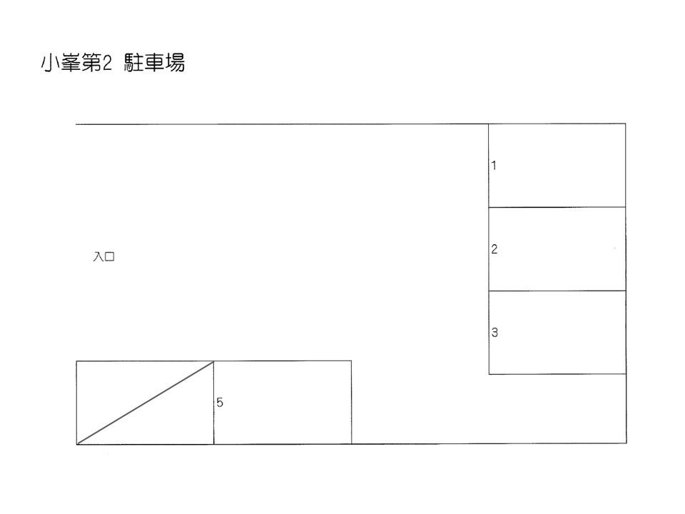 小峯第2駐車場の駐車配置図