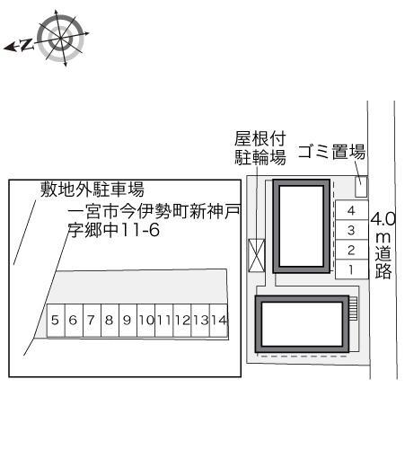 ベルセゾン(33317)の駐車配置図
