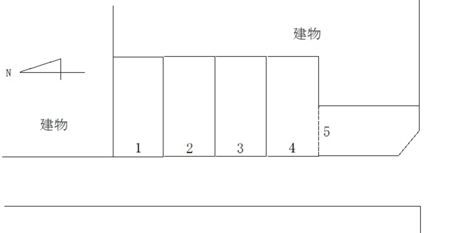 FK岐阜市鍵屋中町駐車場の駐車配置図