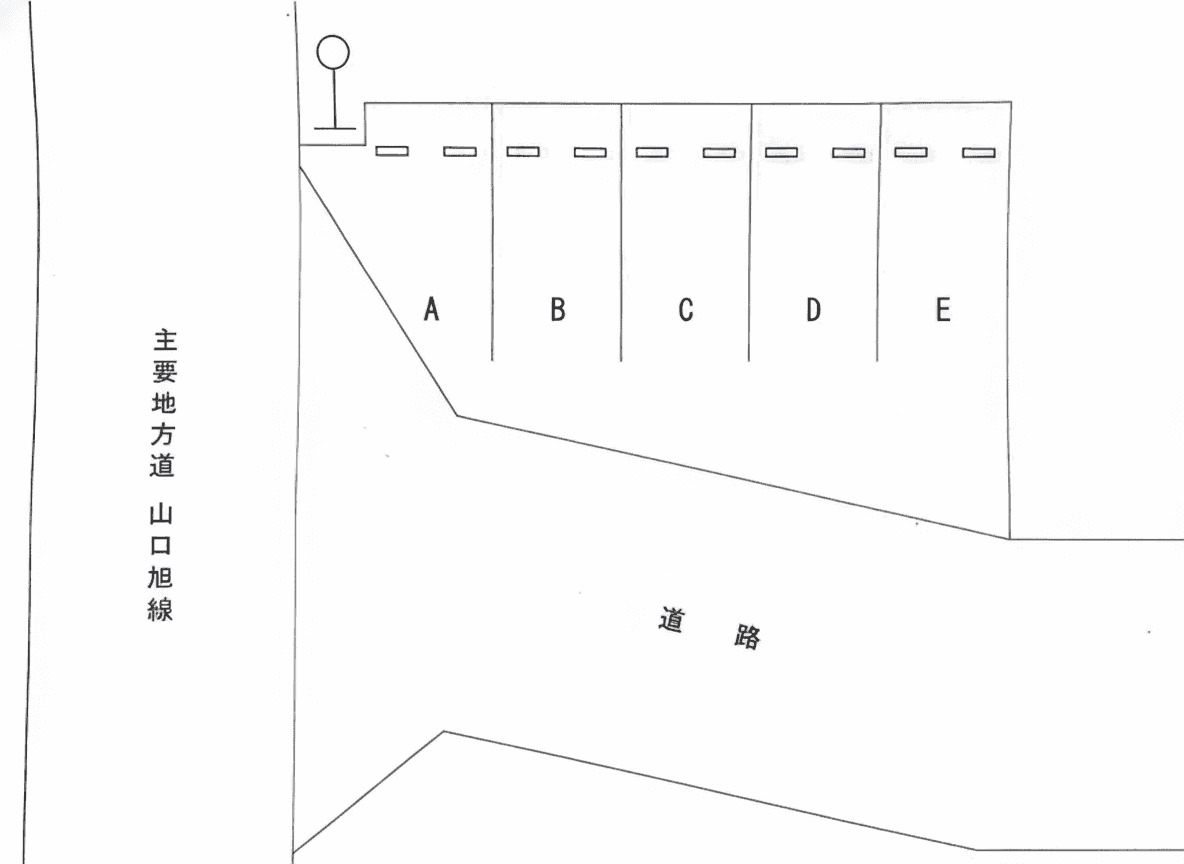 上堅小路②駐車場の駐車配置図