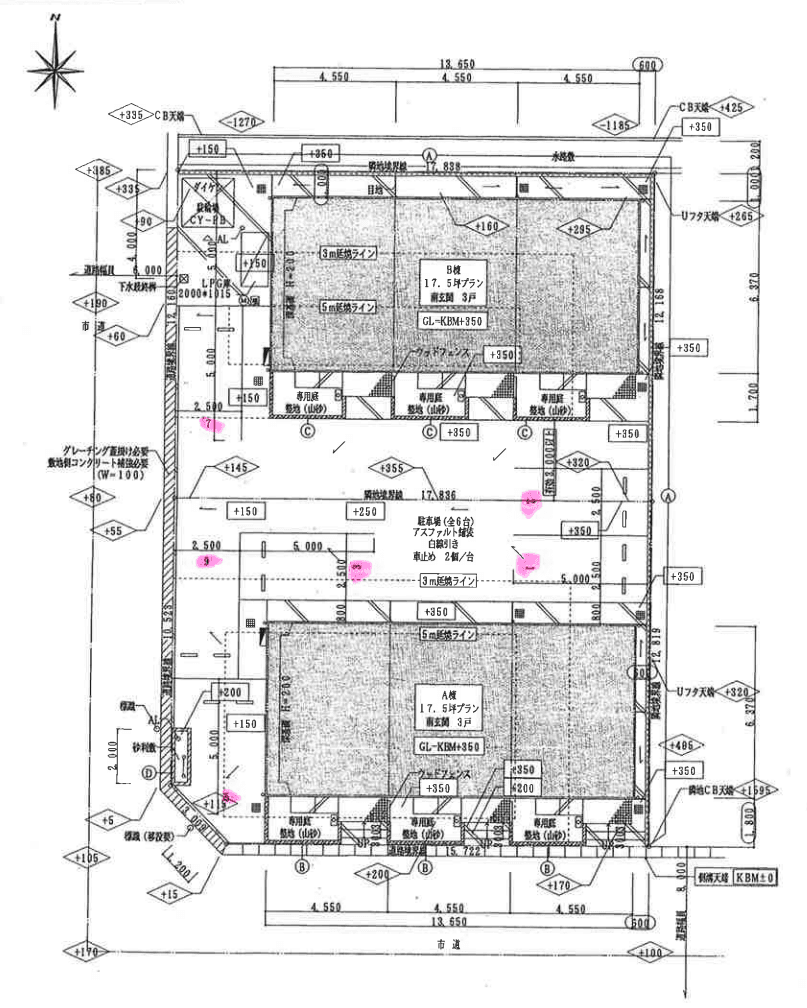 デュープレックスエキマエＡの駐車配置図