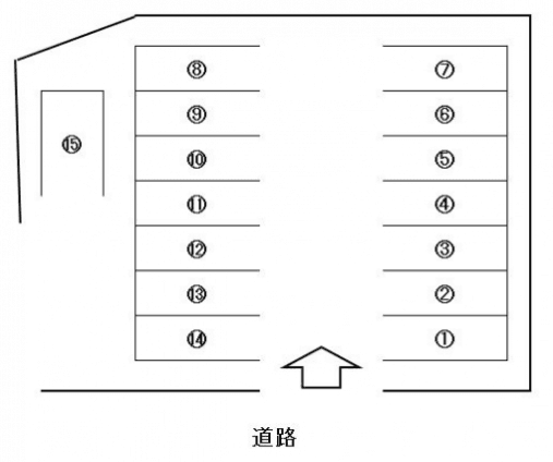 TSパーキングの駐車配置図