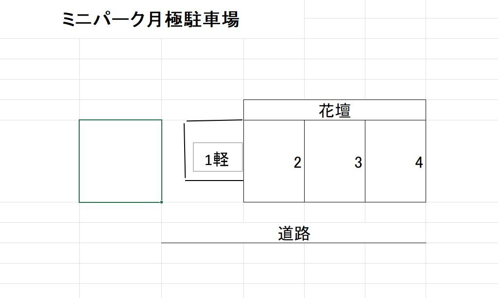 ミニパーク月極駐車場の駐車配置図