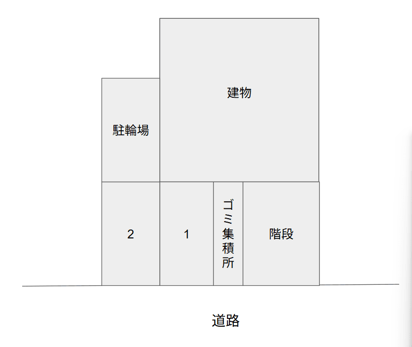 パークテラス越谷の駐車配置図