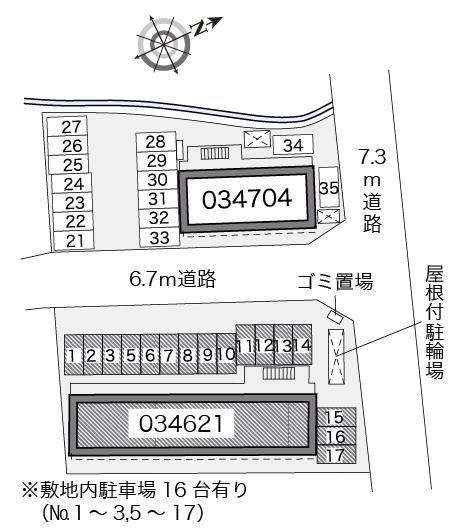 メイセイ　Ⅰ(34621)の駐車配置図