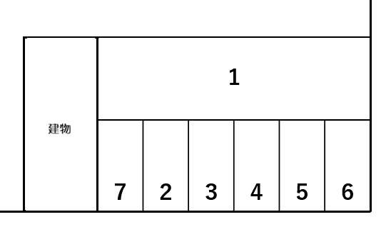 瑞穂通車庫の駐車配置図