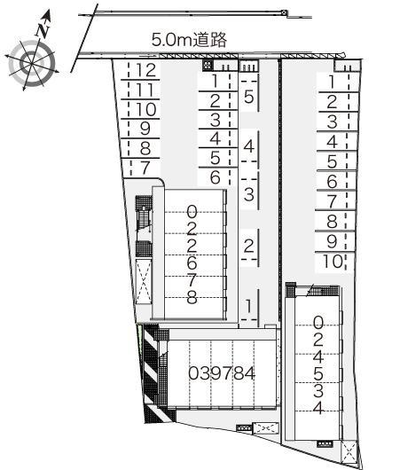 大徳Ｂ(24534)の駐車配置図