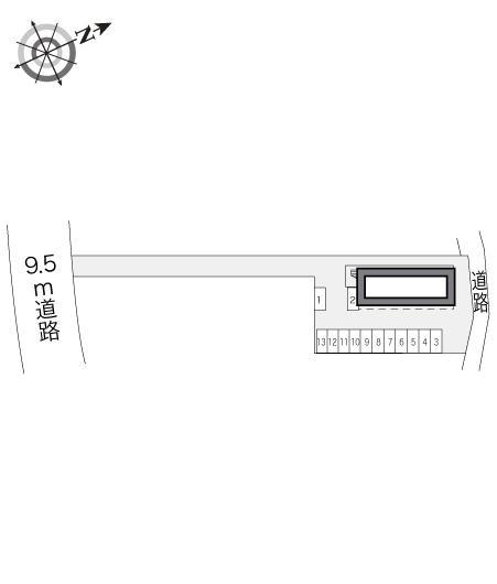 愛和Ⅲ(20508)の駐車配置図