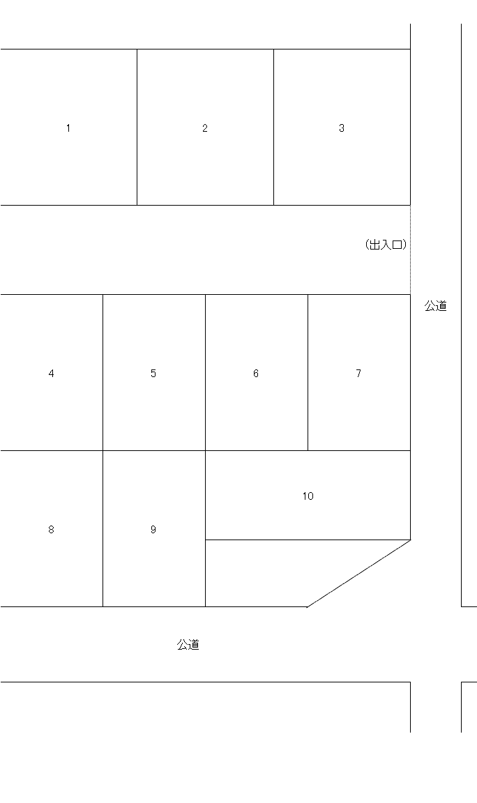 C-83 池ヶ谷東松永貸駐車場の駐車配置図