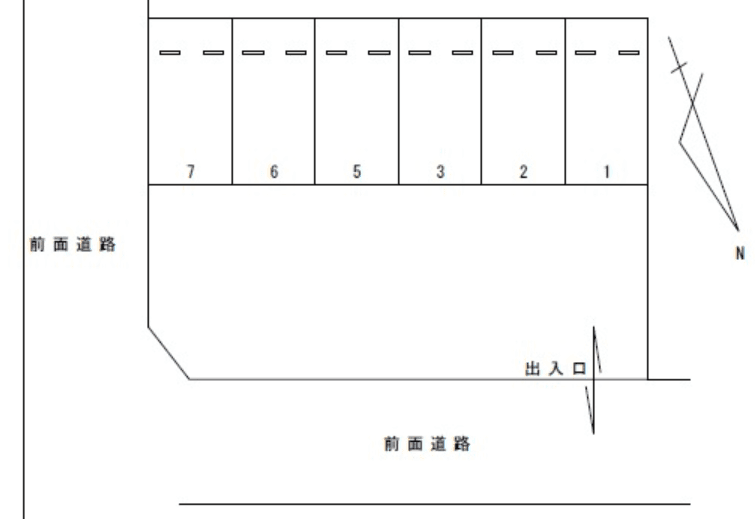 ＦＫD&Y駐車場の駐車配置図