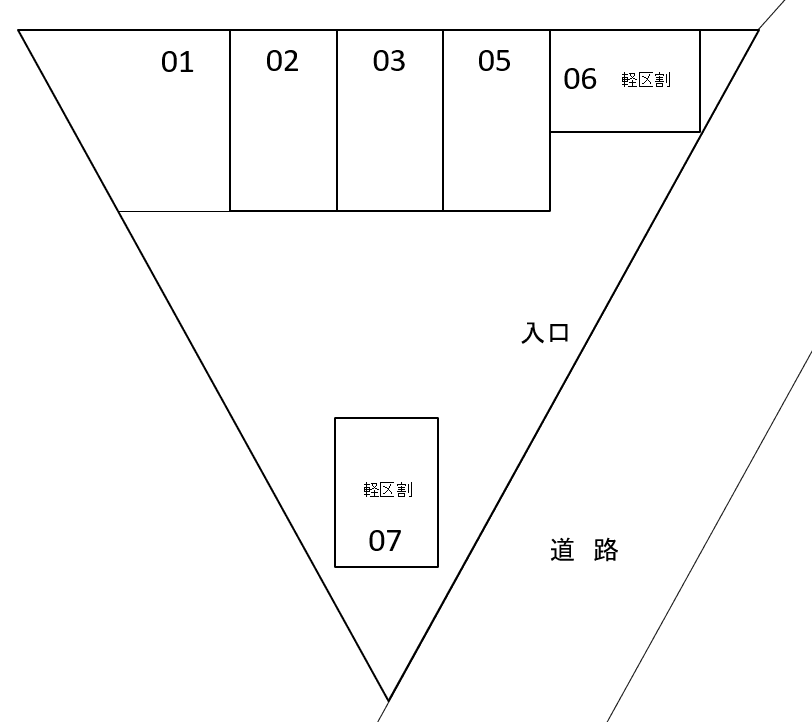小杉第2パーキングの駐車配置図