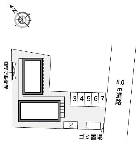 クレールＡＫＡＮＥ(40383)の駐車配置図