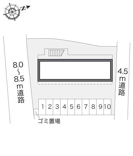ヴィラ　レオンチーナ(16807)の駐車配置図